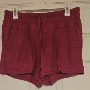 Kut from the Kloth Linen-blend Fushia Pink Shorts